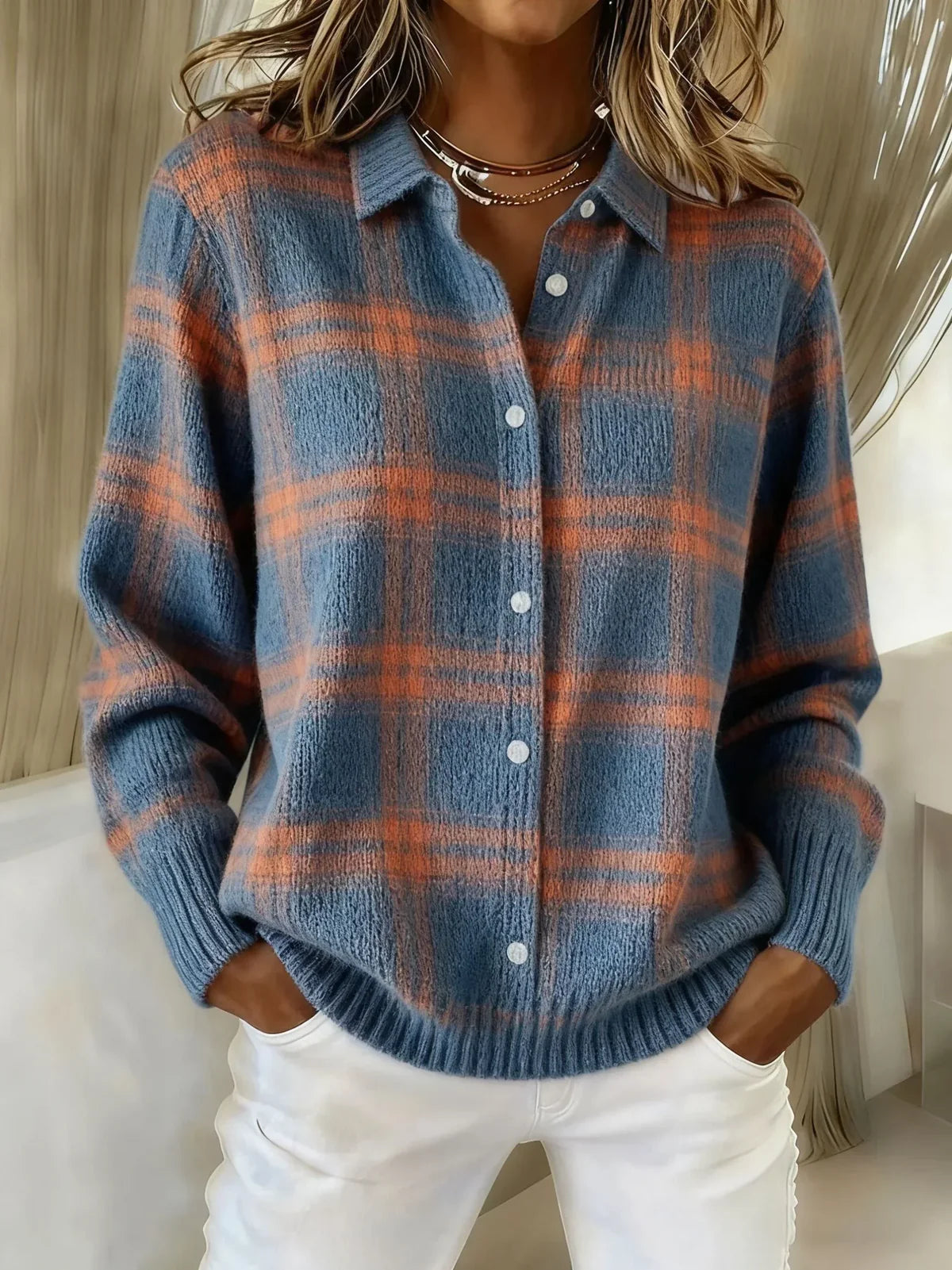 Hazel | Plaid Cardigan