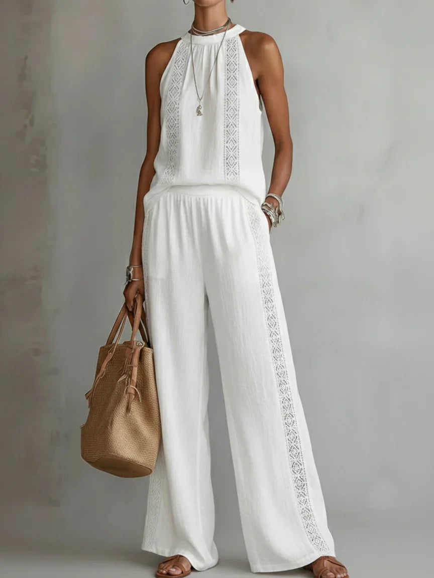Camilla | Elegant Halter Two-Piece Set