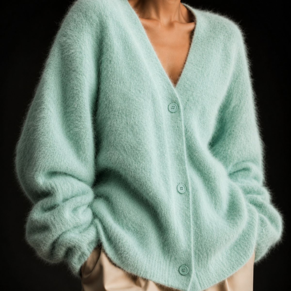 Anne Cozy Button Cardigan