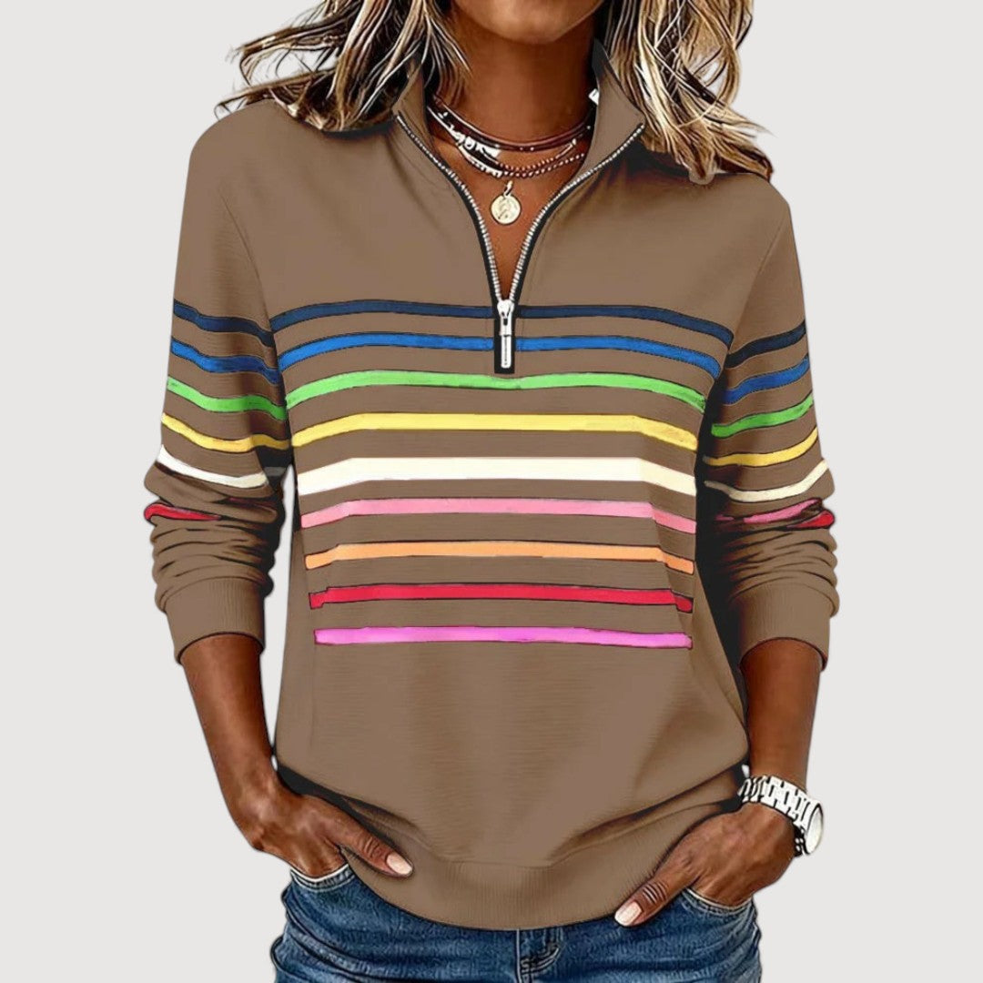 LAICA – COMFORTABLE ZIPPERED TOP