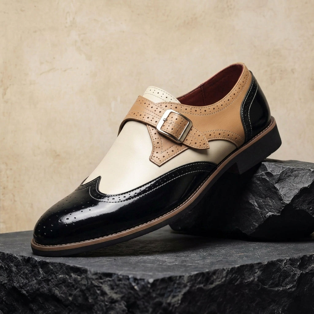 Mayfair Wingtip Monk Strap