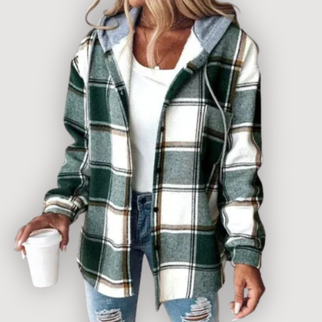 ROWAN – CHECKERED HOODIE JACKET