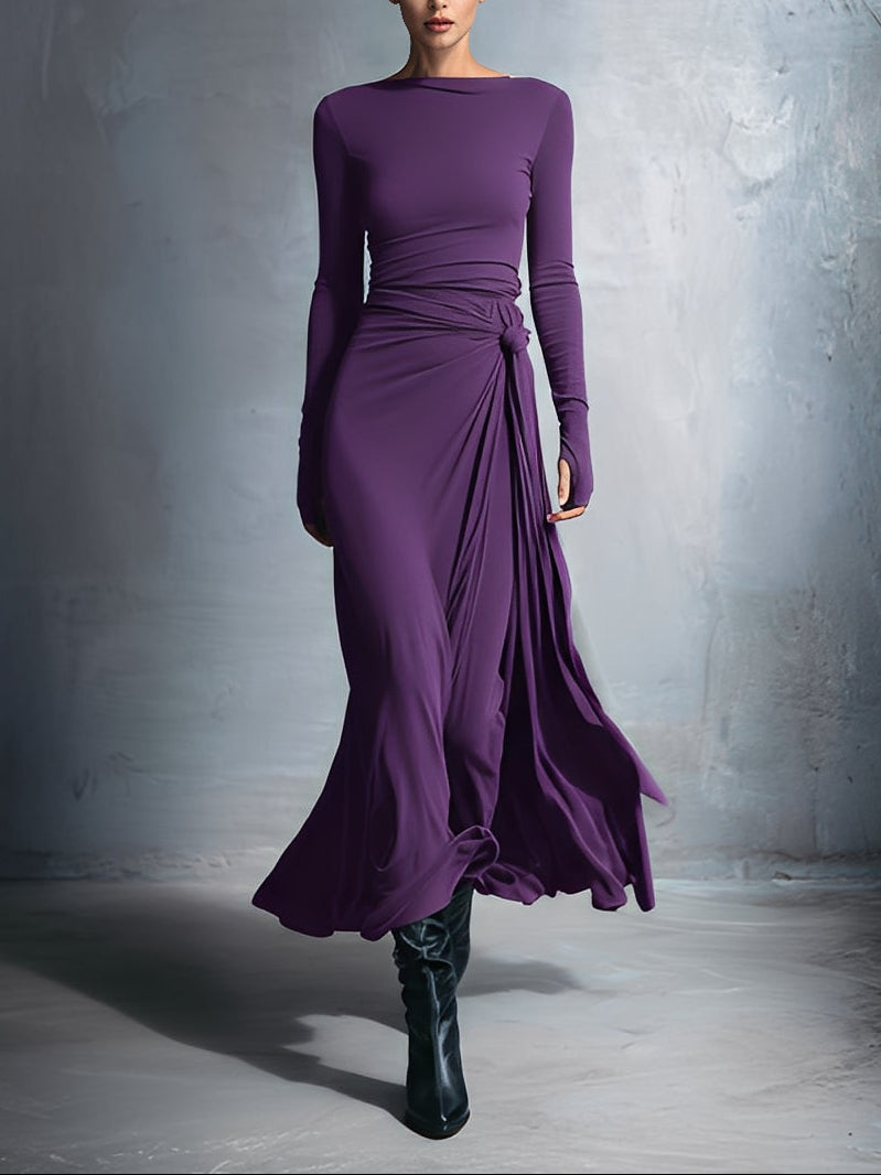 Naomie | Side Knot Maxi Dress