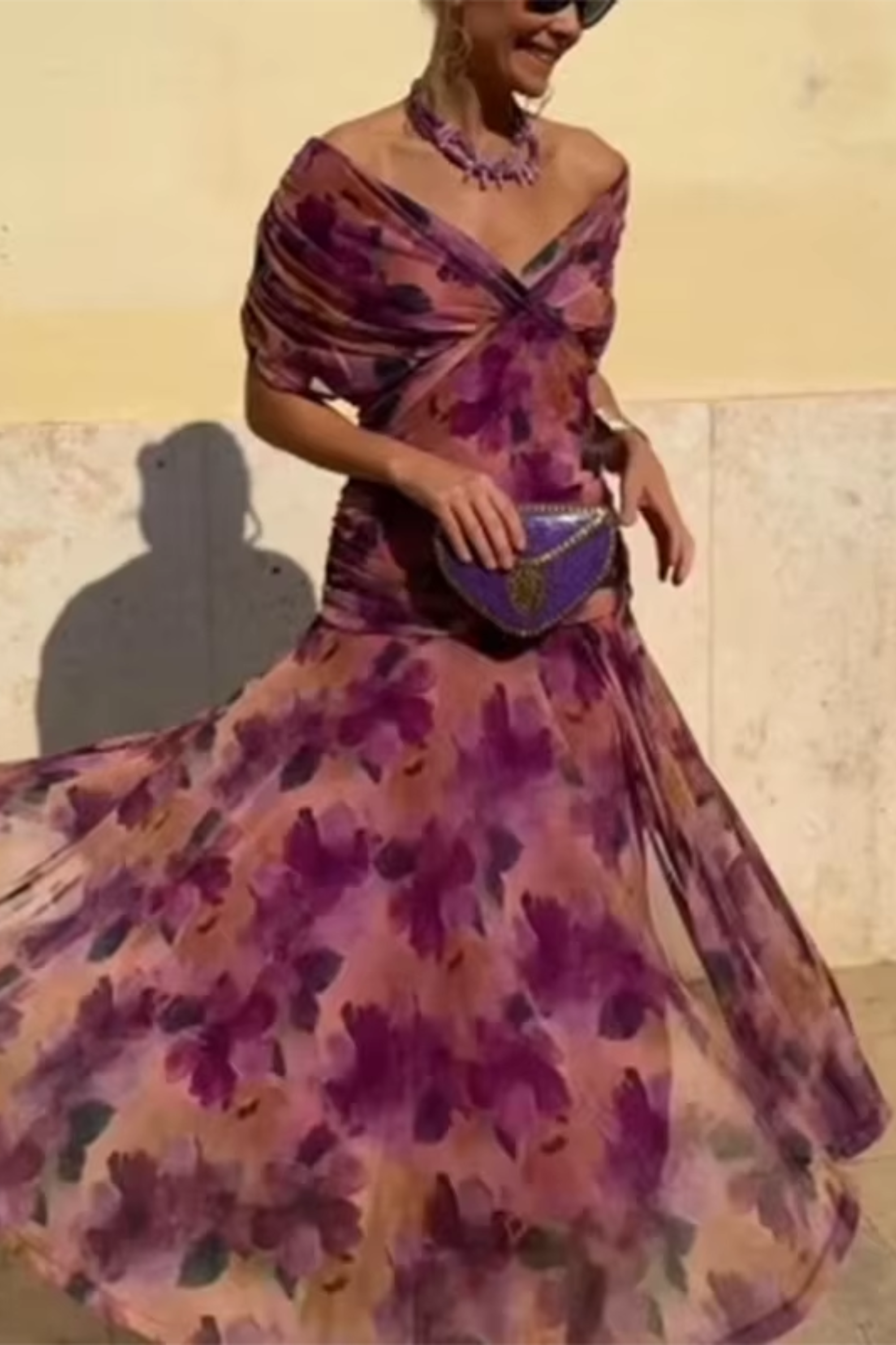 Amara | Coral Evening Dress