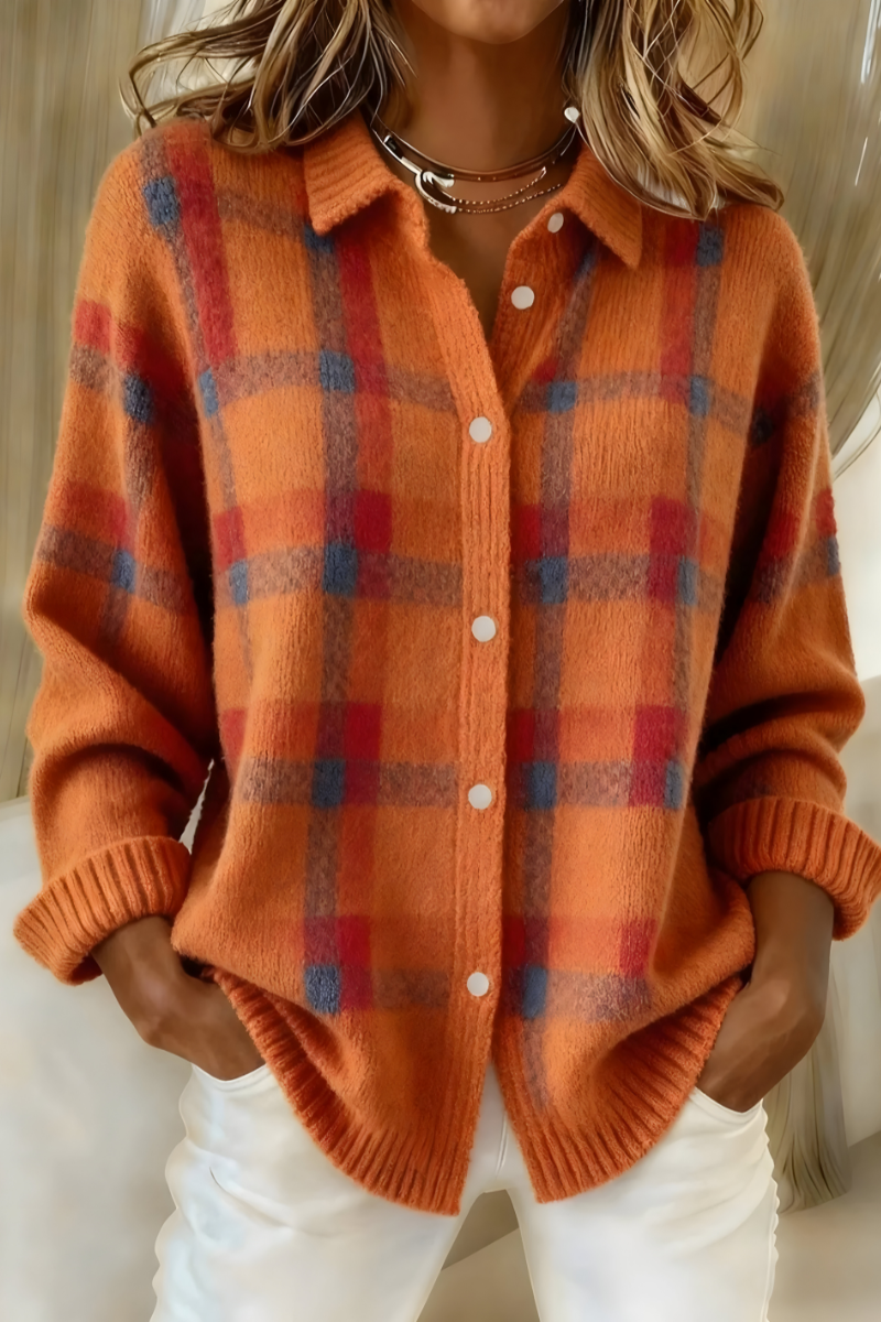 Hazel | Plaid Cardigan