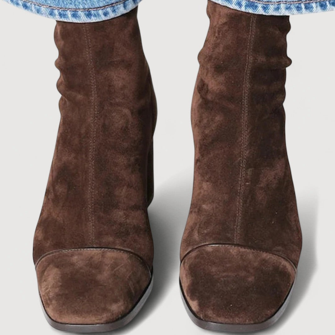 MAURINE – SQUARE TOE HEEL BOOTS