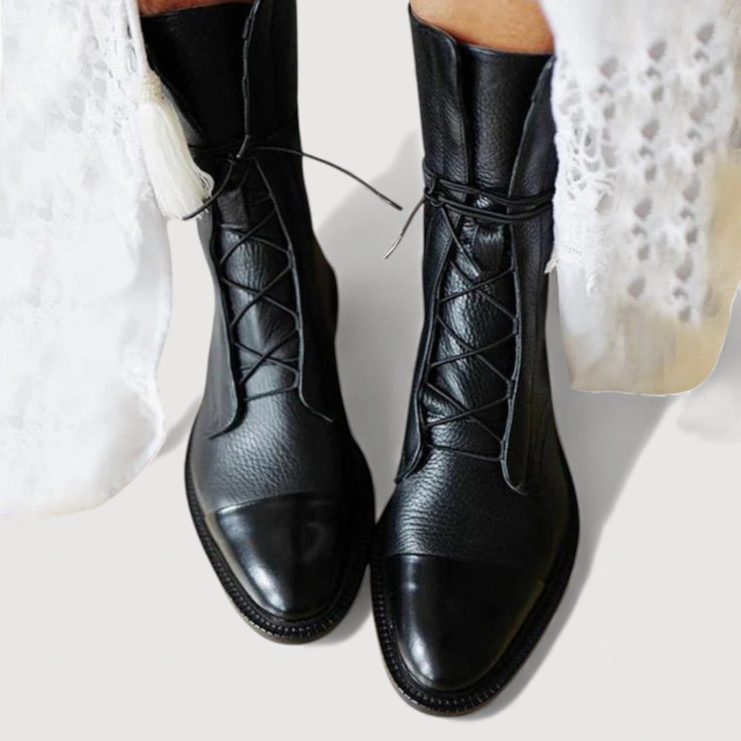 ELAINE – Laced Ankle Boots
