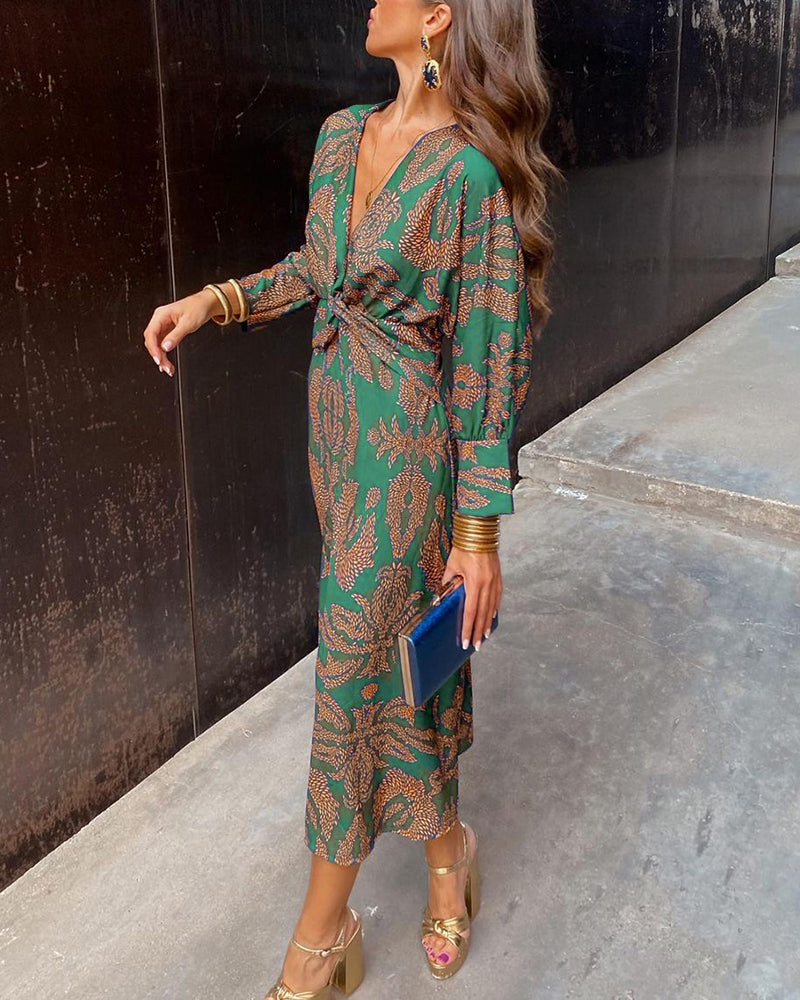 Amara | Midi Dress Floral Elegance
