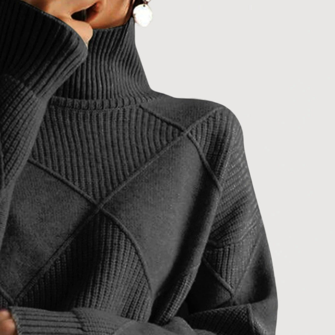 Courtney – Turtleneck Knit Sweater