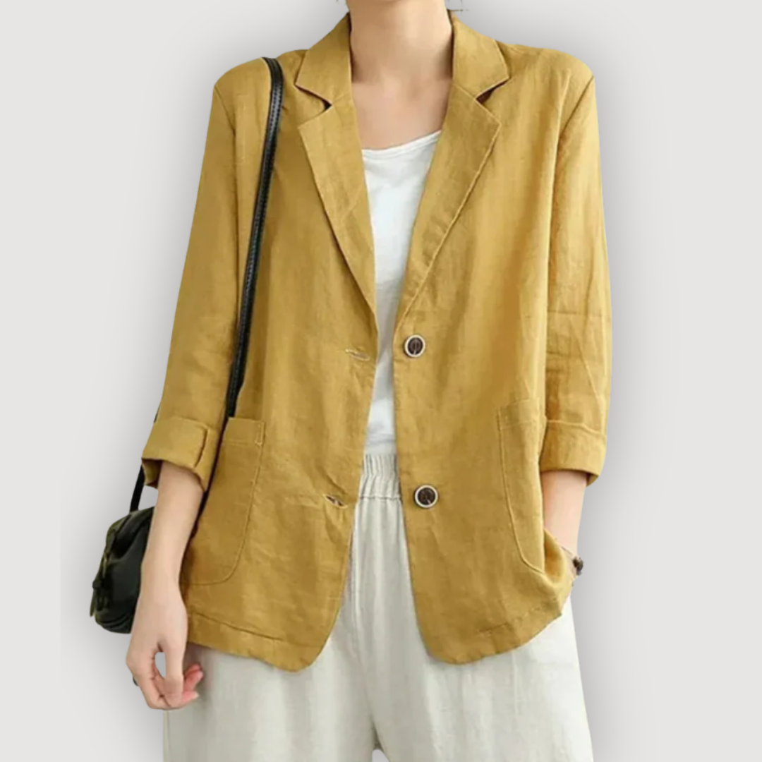 MAREN – Linen Blazer Jacket