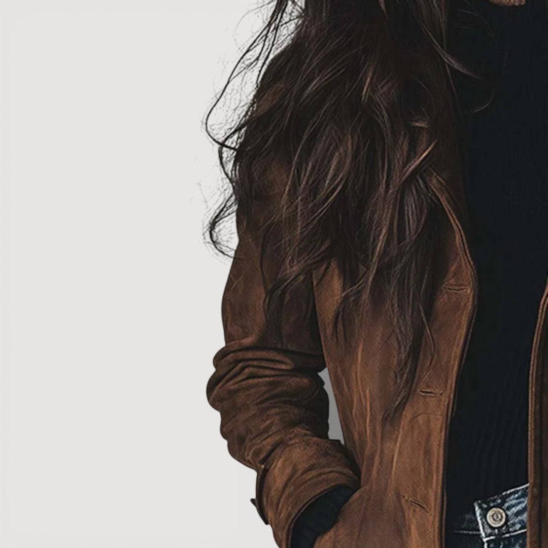 Carmen Suede Trench Coat