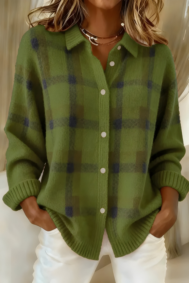 Hazel | Plaid Cardigan