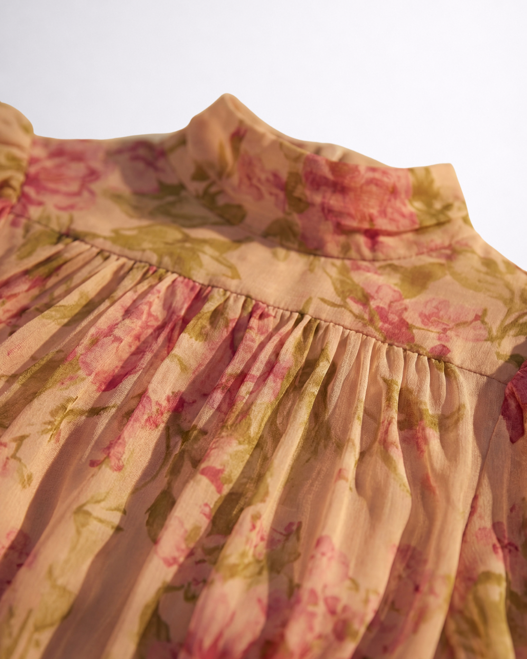 Serafina | Long Floral Chiffon Dress