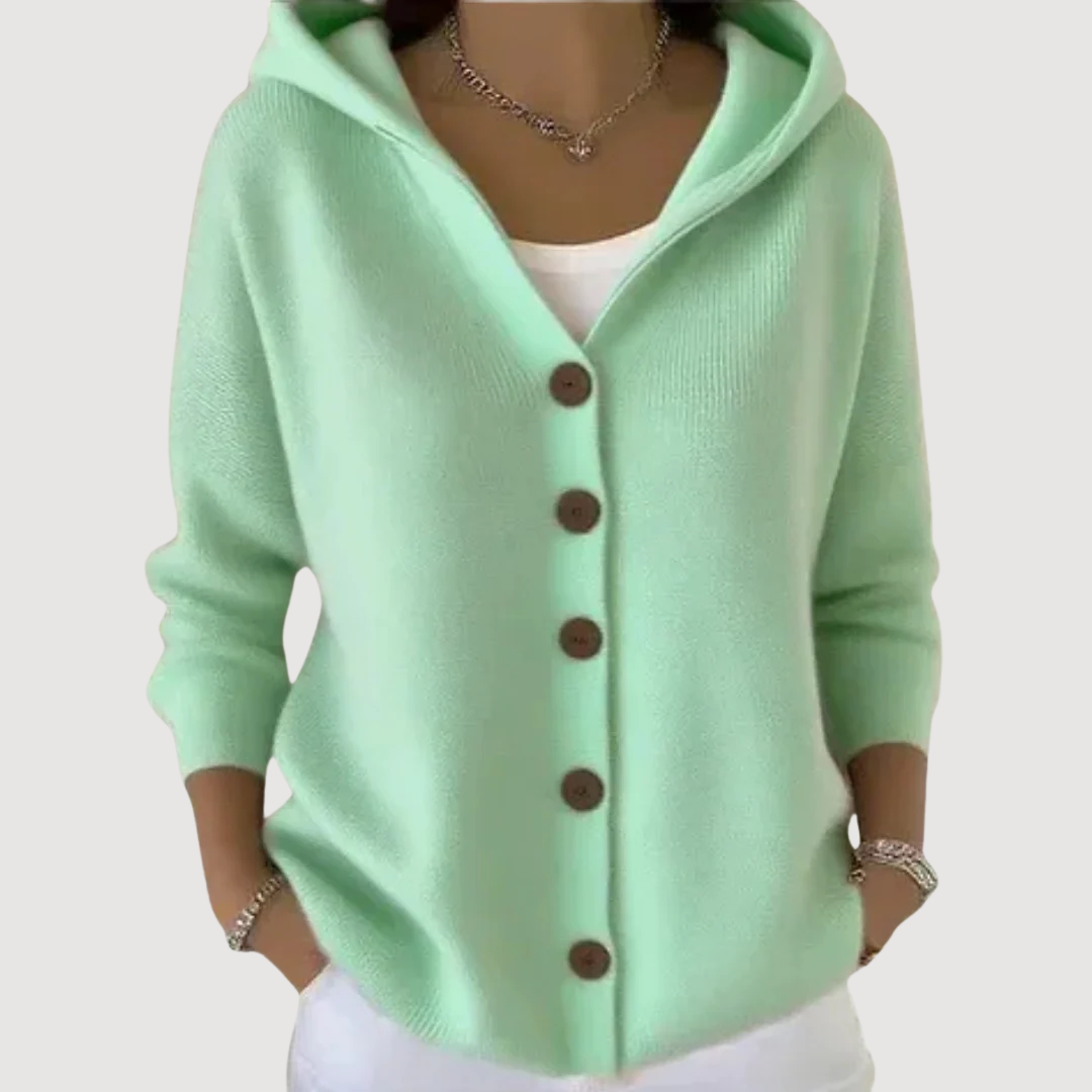 SOPHIA – ADORABLE HOODED CARDIGAN