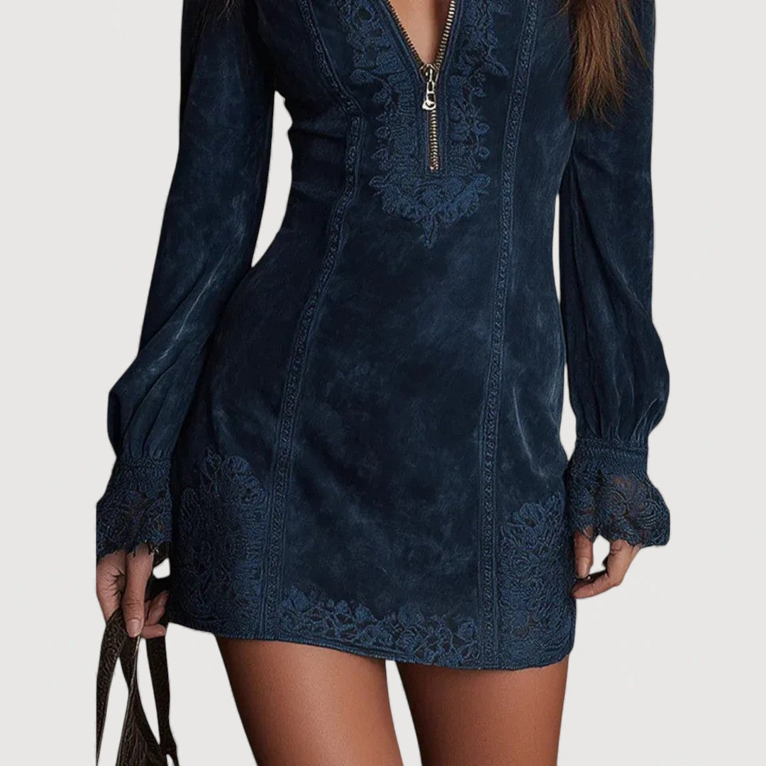 ISALIE – Mini Zip Dress