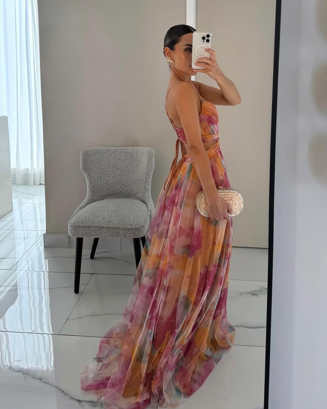 Sophie | Enchanting Maxi Dress with Floral Print