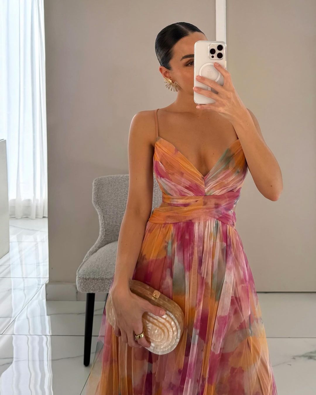 Sophie | Enchanting Maxi Dress with Floral Print