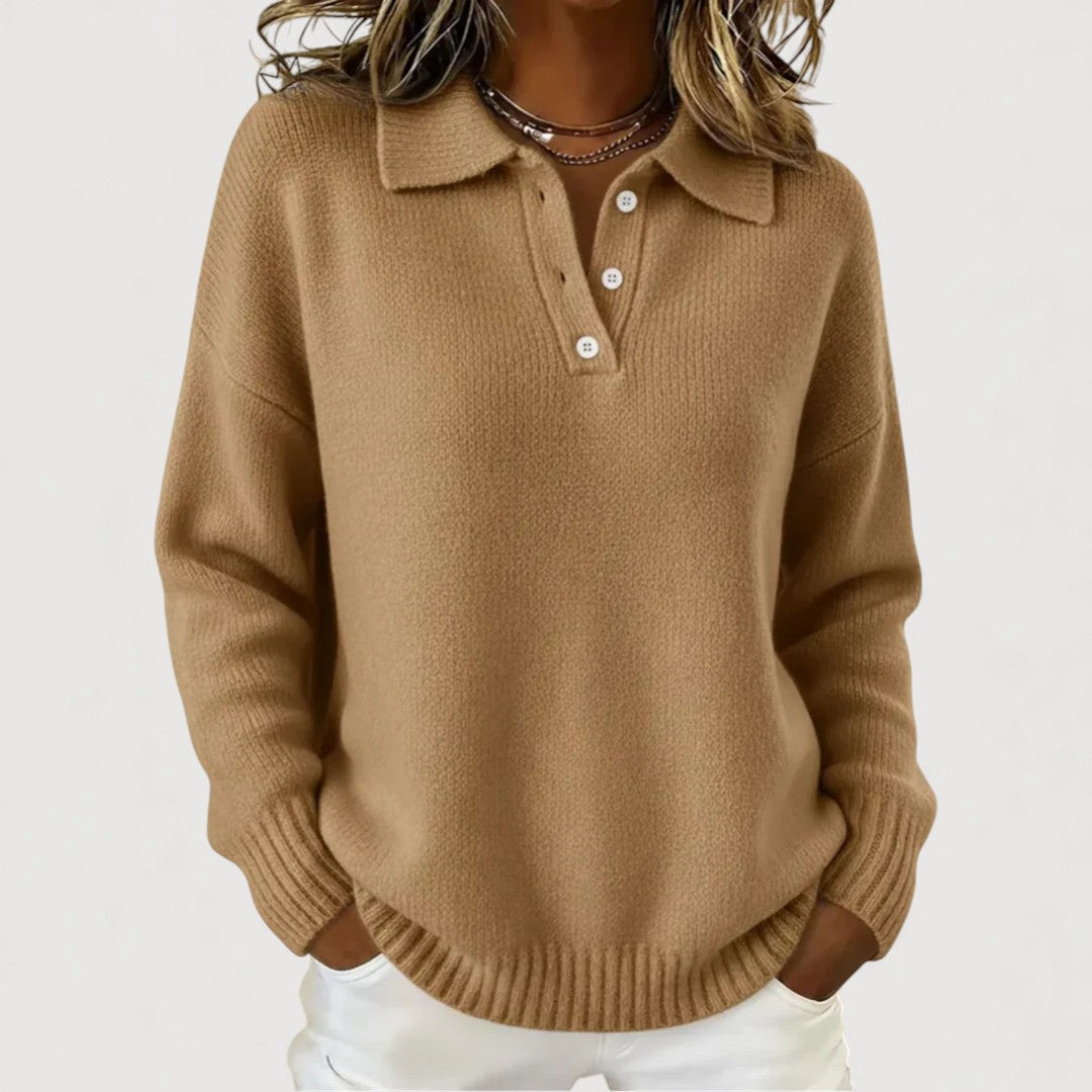 ISABEL – COMFORTABLE COLLARED KNITWEAR