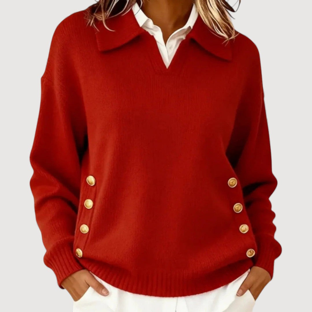 AIRA – Jumper with Button Accents