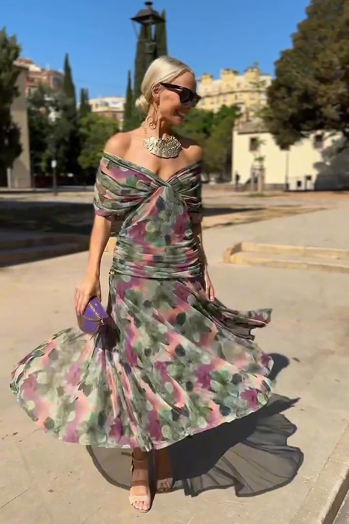 Amara | Coral Evening Dress