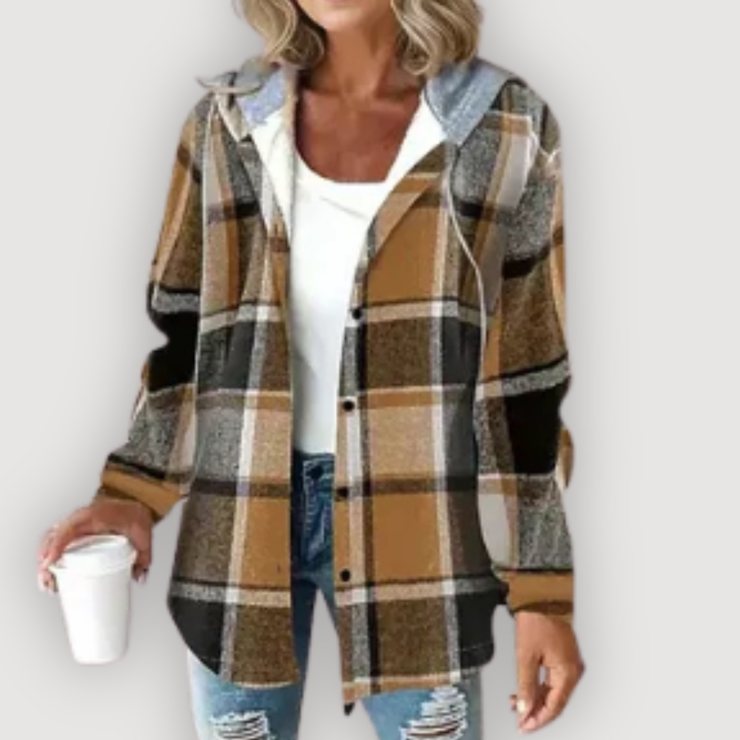 ROWAN – CHECKERED HOODIE JACKET