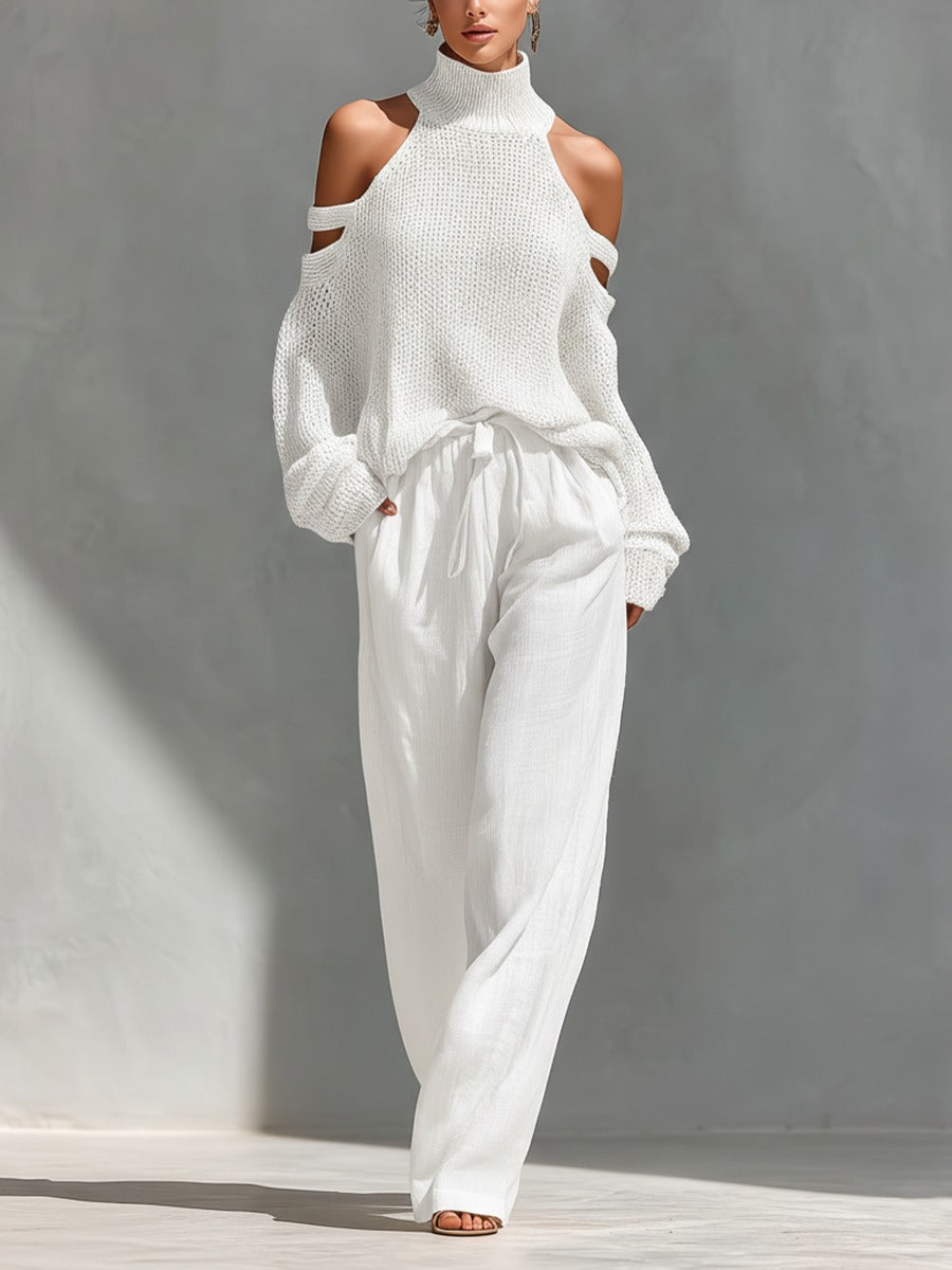 Ava | Cold-Shoulder Two-Piece Set