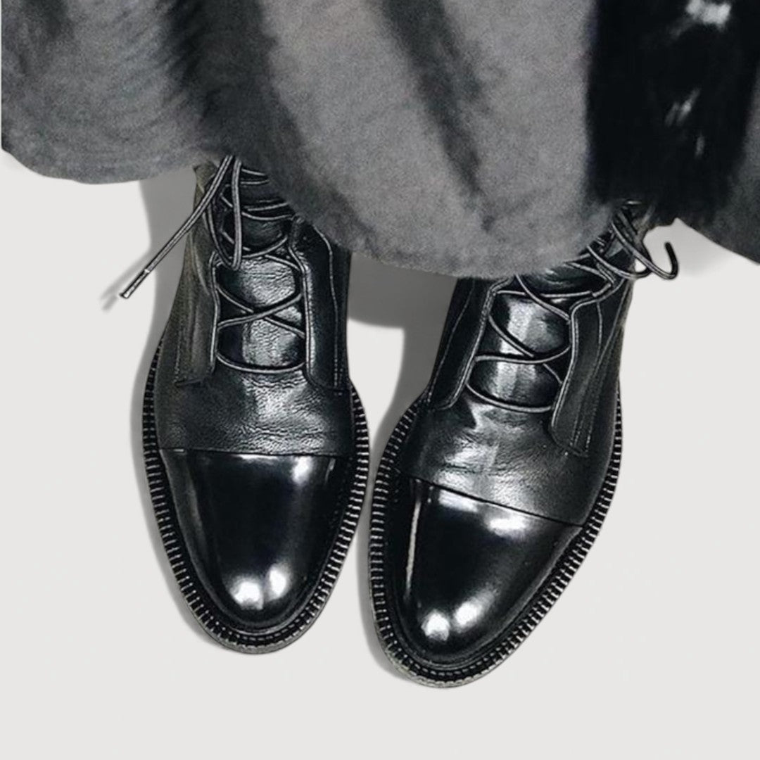 ELAINE – Laced Ankle Boots