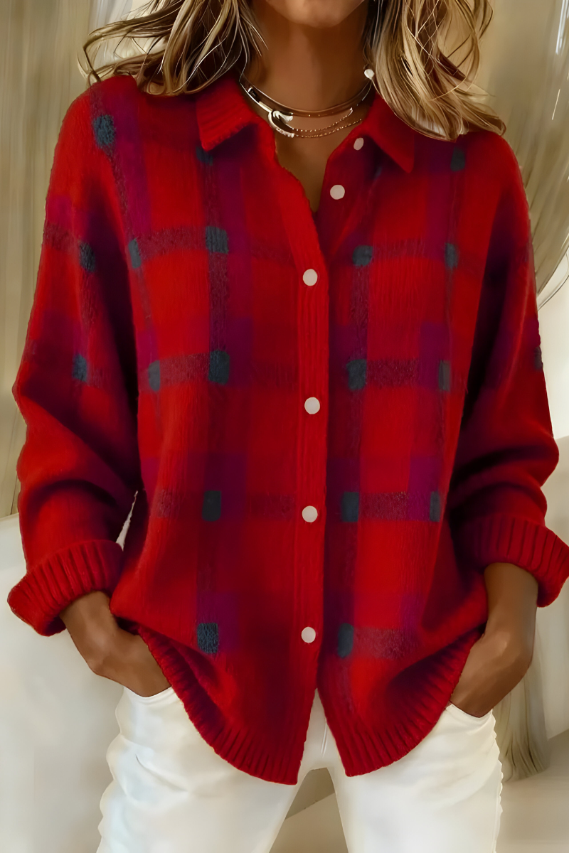 Hazel | Plaid Cardigan
