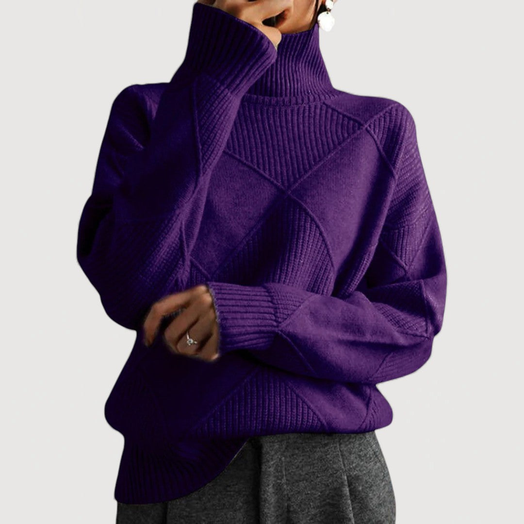 Courtney – Turtleneck Knit Sweater