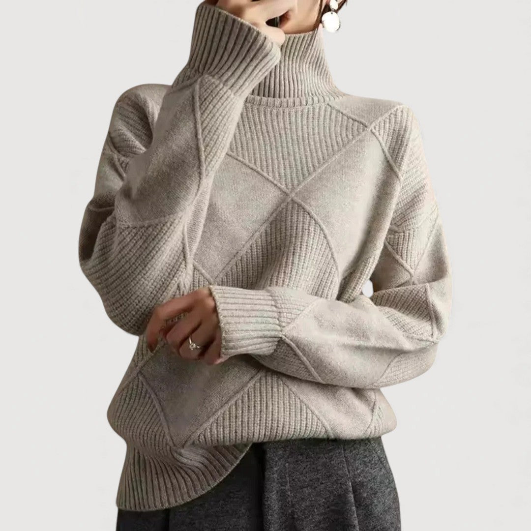 Courtney – Turtleneck Knit Sweater