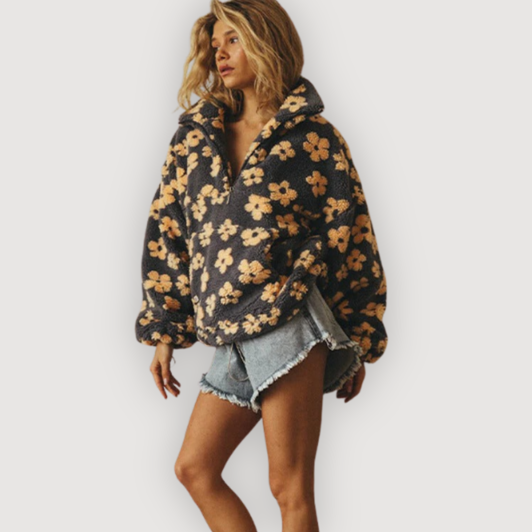 MYLENE – COMFORTABLE FLORAL SWEATER