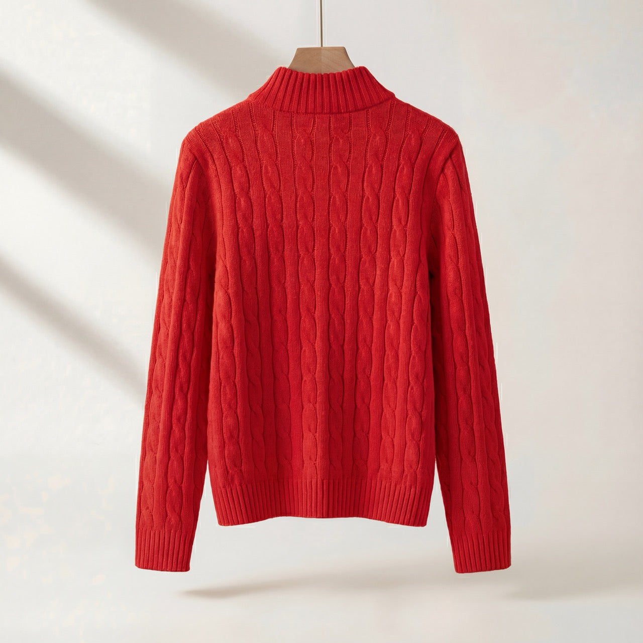 Varlyn Cashmere-Blend Relaxed Cable Half-Zip Jumper