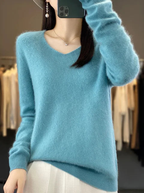 P|H - Classic V-Neck Knit Sweater Cynthia