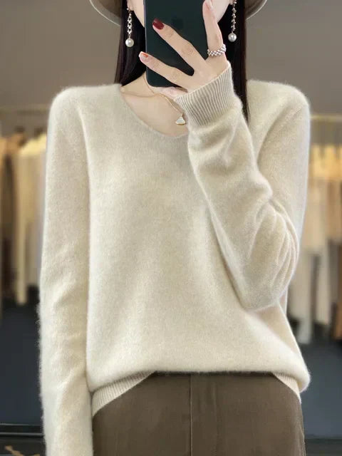 P|H - Classic V-Neck Knit Sweater Cynthia