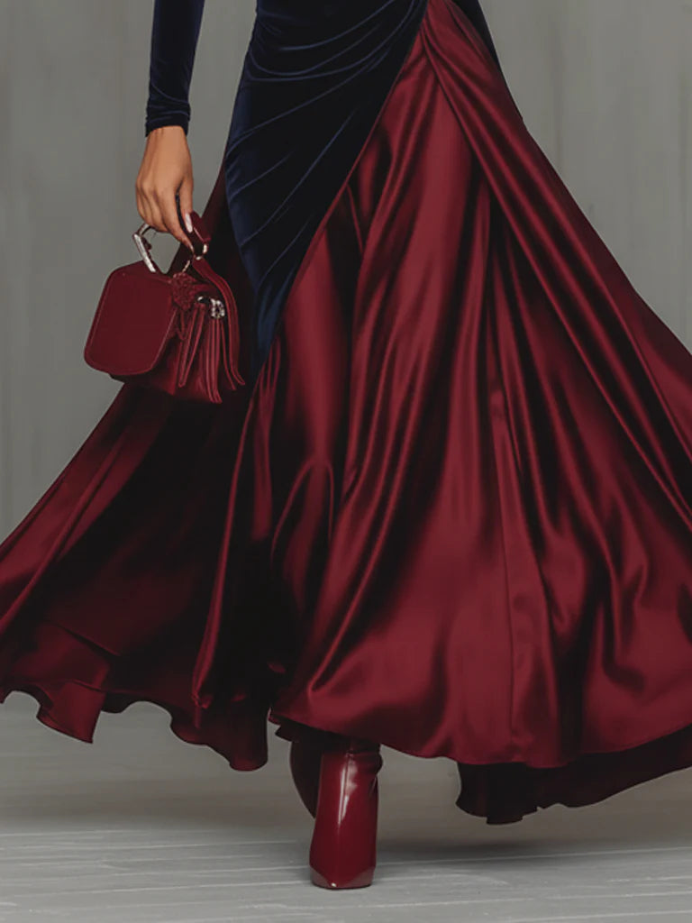 Clara™ - Velvet & Satin Gown