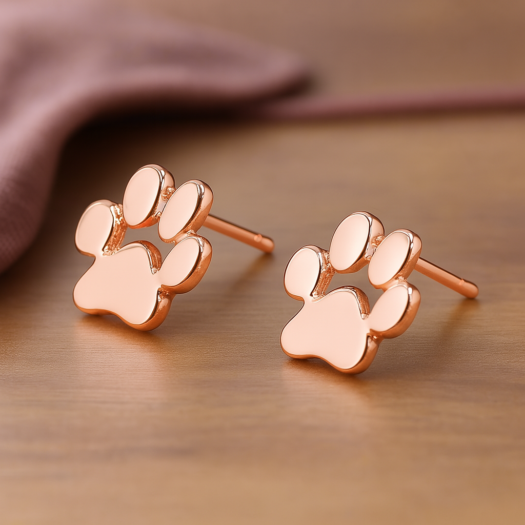 Hypoallergenic Paw Earrings – Made of Stainless Steel