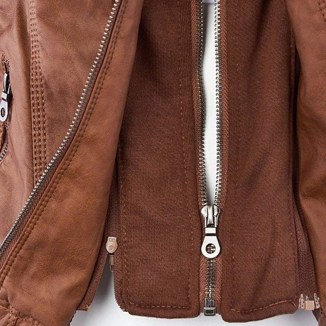 Christine | Hooded Motorcycle Jacket