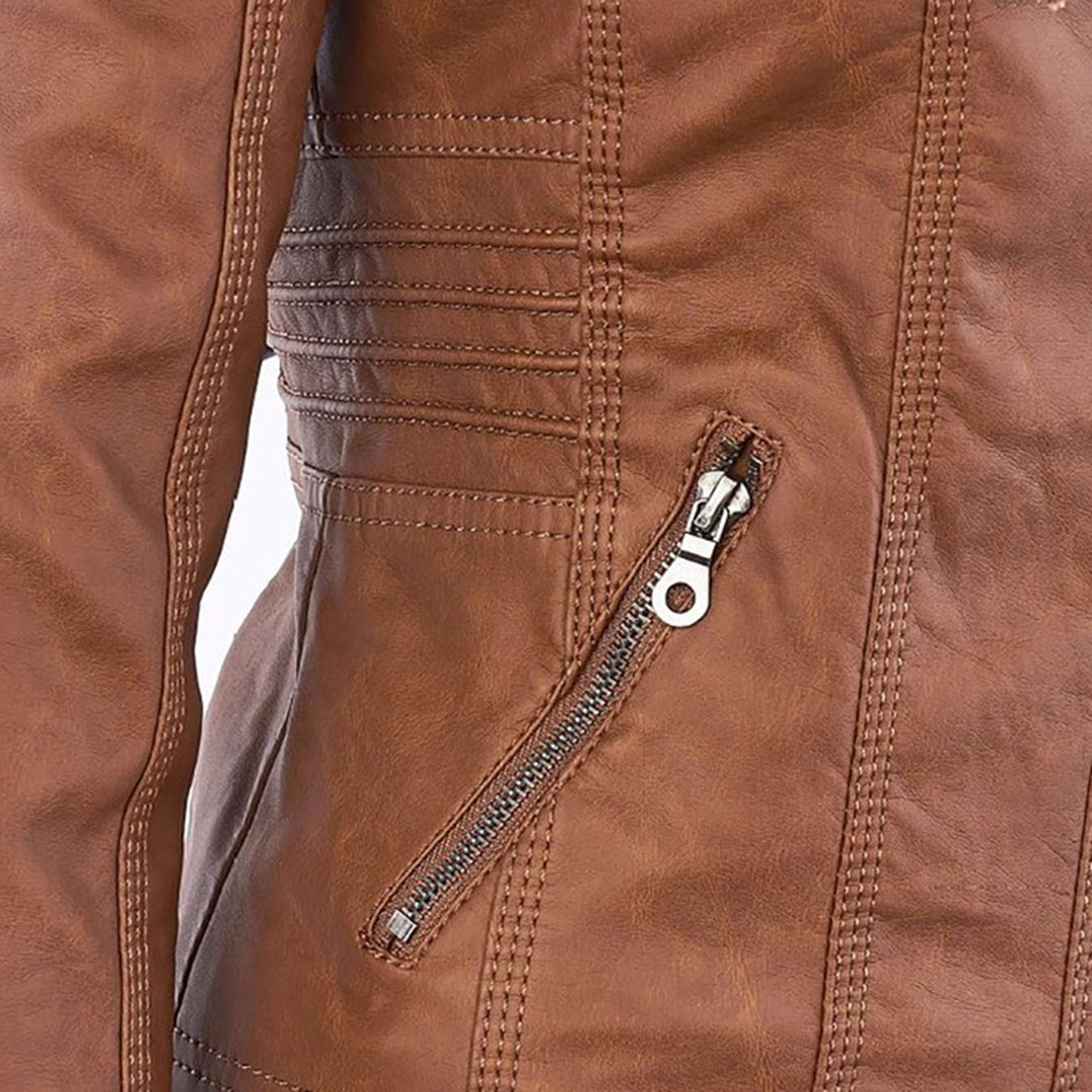 Christine | Hooded Motorcycle Jacket