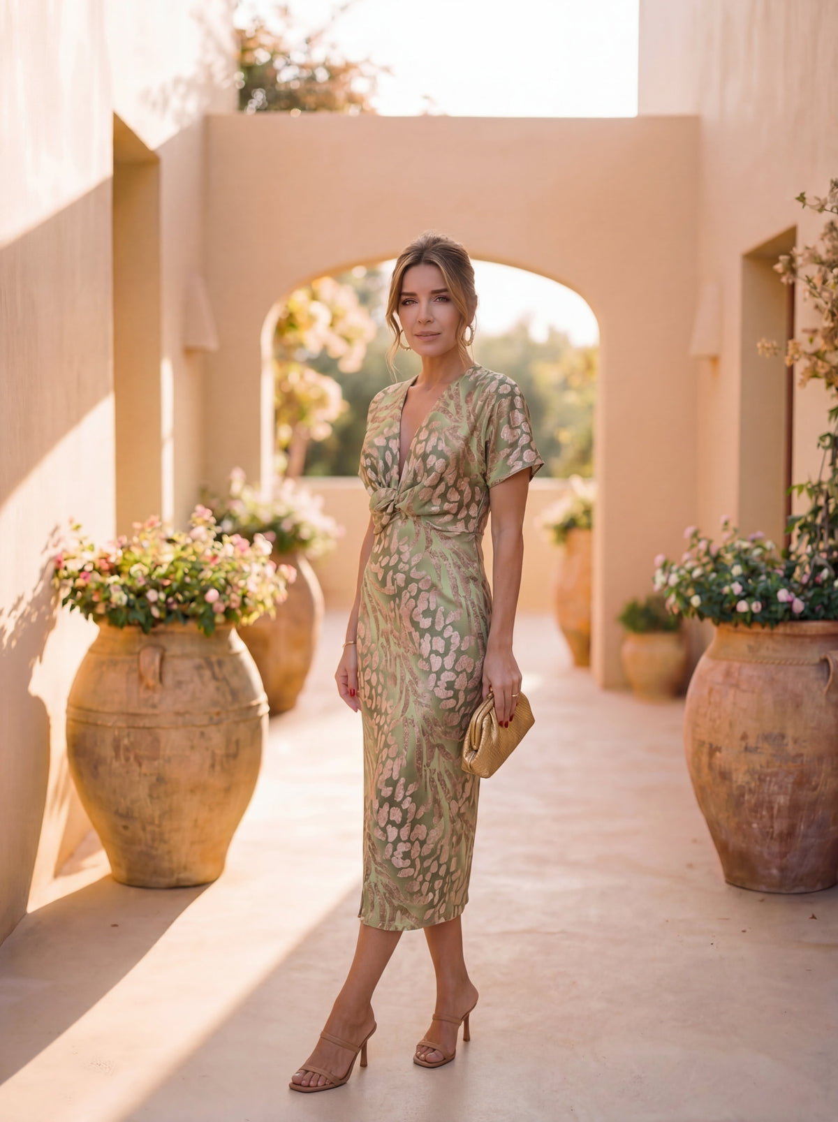 Celestia | Elegant dress in lightweight and fluid fabric