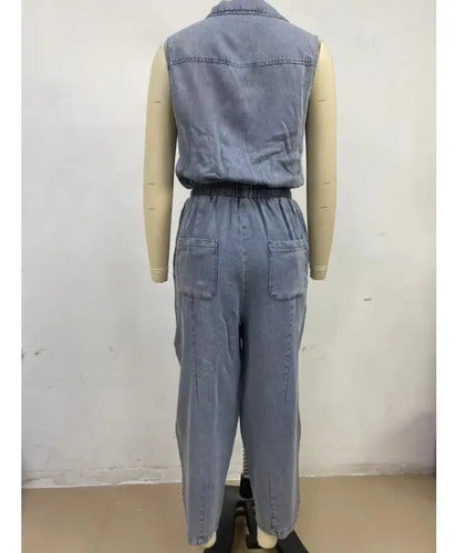 Rosalia | Sleeveless Denim Jumpsuits