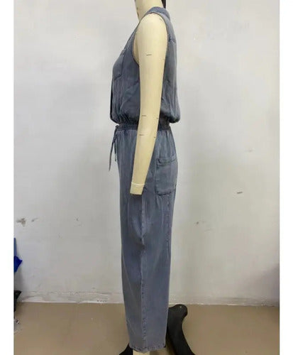 Rosalia | Sleeveless Denim Jumpsuits