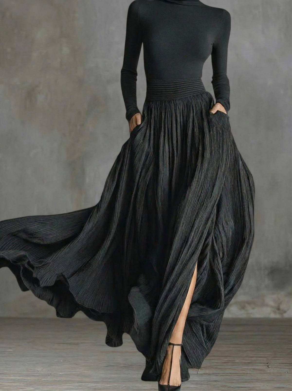 Rachel | High Waist Maxi Dress