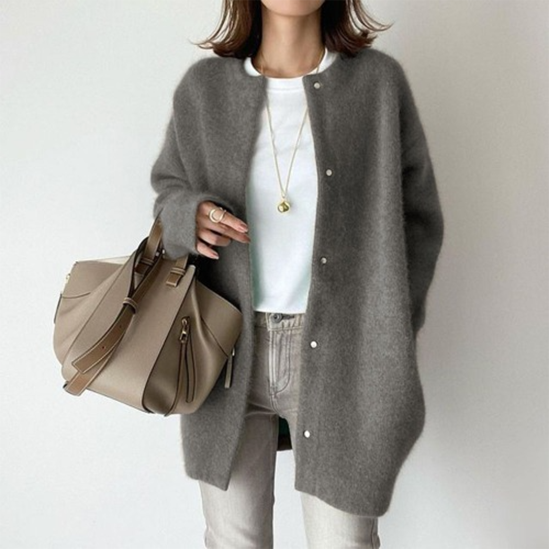 P|H - Soft Button Front Long Cardigan Theresa