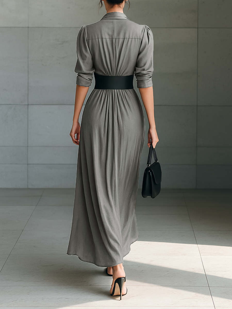 Zéphyrine | Pleated Long Dress