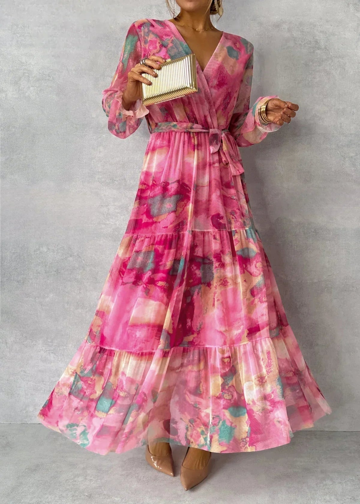 Hayes & Tate™ | Wrap Dress with Floral Print