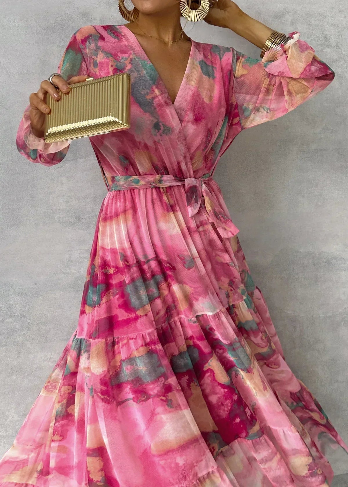 Hayes & Tate™ | Wrap Dress with Floral Print