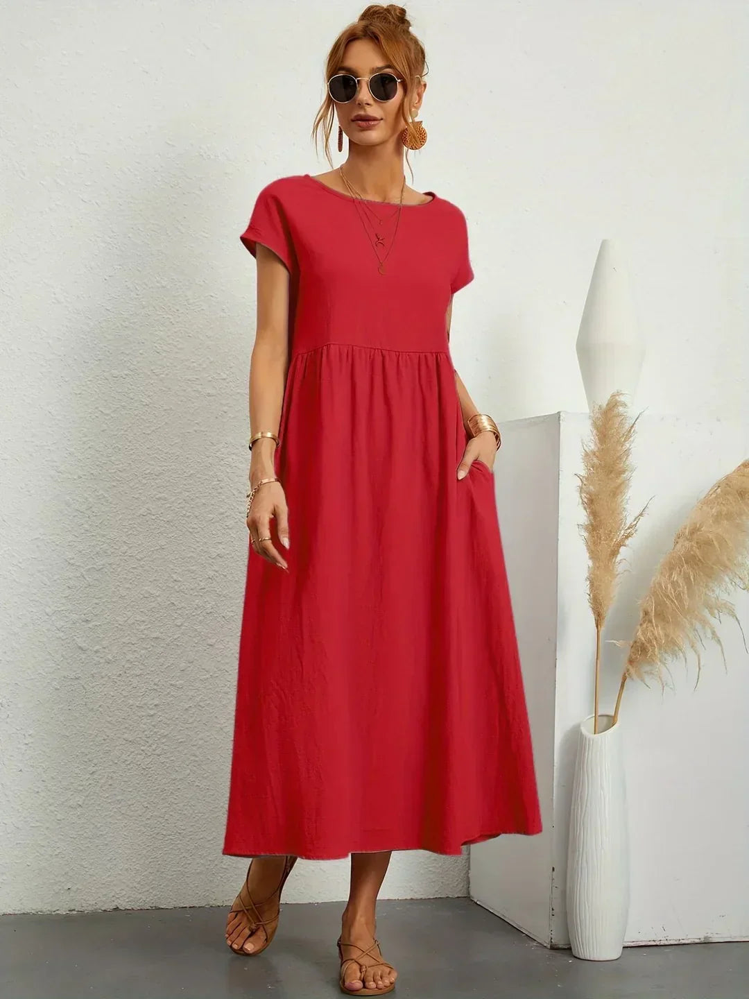Gabrielle™ | Flowing Midi Dress