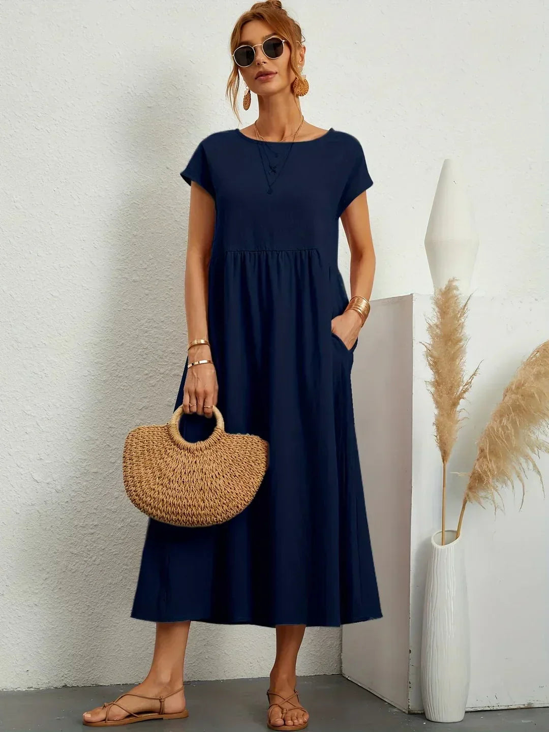 Gabrielle™ | Flowing Midi Dress