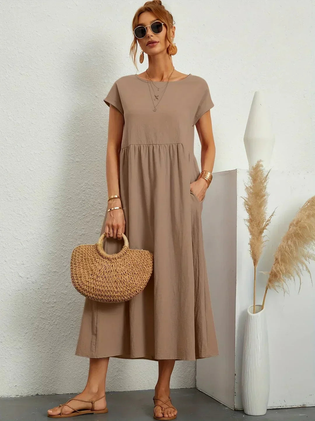 Gabrielle™ | Flowing Midi Dress