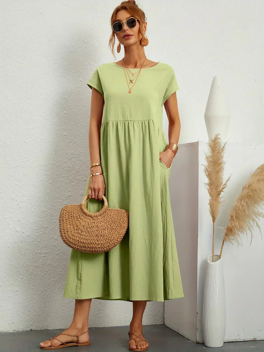 Gabrielle™ | Flowing Midi Dress